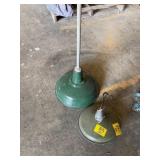 2 PORCELAIN HANGING LIGHT FIXTURES