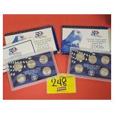 (2) STATE QUARTER PROOF SETSï¿½2005 & 2006