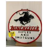 WINCHESTER METAL RIFLE SIGN