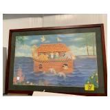 NOAHS ARC FRAMED PRINT