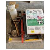 COW SPRINKLER, SAW BLADE CLOCK, SAWHORSES OF ALL