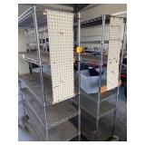 PAIR OF 6-TIER METAL ROLLING SHELVES