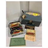 ADVERTISING & ANTIQUE PENS & PENCILS OF ALL