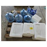 STYROFOAM SHIPPING COOLERS, WATER JUGS
