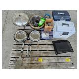 DOG BOWLS, WOK, FILE BOXES, BBQ TOOLS, ELECTRICAL