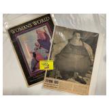1932 WOMAN WORLD MAGAZINE, 710 POUND YOUTH
