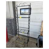 METAL BAKERS RACK (LOOSE SHELVES), GLASS & METAL