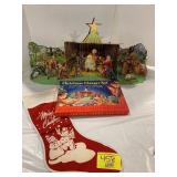 CHRISTMAS MANGER SET IN BOX, MERRY CHRISTMAS