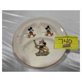 PATRIOT CHINA MICKEY MOUSE DIVIDED PLATE