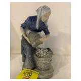 ROYAL COPENHAGEN 11' TALL WASH WOMAN FIGURINE -