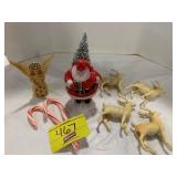 ROSBRO PLASTIC CHRISTMAS FIGURES