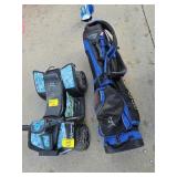 REALTREE CHILDS RIDEON, GOLF BAG W/ 1 CLUB