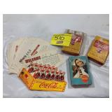 COKE PLAYING CARD DECKS & FOLD-OUT COKE TOUR