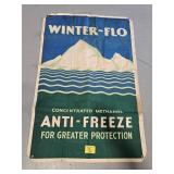 WINTER -FLO ANTIQUE CAR ANTI-FREEZE BANNER.
