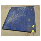HEAVY BLUE PAINTED METAL SCALE BASE ONLY