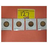 (4) FOREIGHT GREAT BRITAIN HALF PENNIES...1941,