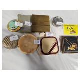 GROUP OF (7) COMPACTS...LA MODE 1940S COMPACT,