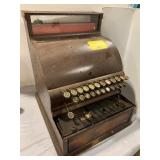ANTIQUE METAL CASH REGISTER