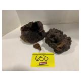DEEP PURPLE CUBIC FLOURITE CRYSTAL SPECIMEN,