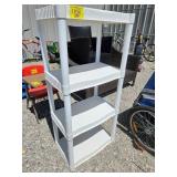 WHITE PLASTIC SHELF