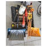 CRUTCHES, SNOW SHOVELS, WEED EATERS, PUMP
