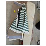 PATIO UMBRELLA, UMBRELLAS, AREA RUGS, ROLLS OF