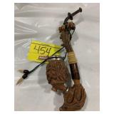 ANTIQUE CARVED WOOD GERMAN PIPE
