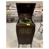 ANTIQUE NATIONAL HARMONICA RECORD PLAYER IN