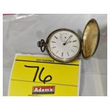 SILVER-TONE FRENCH POCKET WATCH
