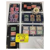 ROLL OF TENNESSEE TEST STAMPS, PLASTIC DISPLAY
