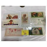 7 1910-1950S COKE INK BLOTTER CARDS