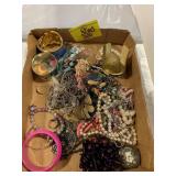FLAT OF COSTUME JEWELRY OF ALL KINDS