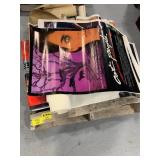 PALLET W/ VINTAGE MOVIE POSTERS OF ALL KINDS,