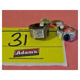(2) KARATCLAD 18KT HEAVY GOLD ELECTROPLATE MARKED