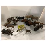 GROUP OF ANTIQUE GERMAN ZOO ANIMALS - MOOSE,