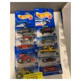 10 1990S HOT WHEELS CARS ON CARDS