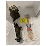 FRENCH STATUE OF LIBERTY RIBBON, METAL 2-PIECE