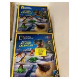 2 NATIONAL GEOGRAPHIC DINOSAUR ADVENT CALENDARS