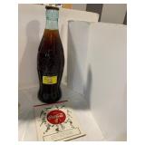 20' TALL ANTIQUE GLASS COKE BOTTLE W/ CONTENTS,