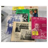 LOVE ME TENDER & MISC SHEET MUSIC