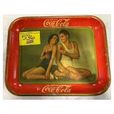 VINTAGE TIN LITHO METAL COKE TRAY - METRO GOLDWYN