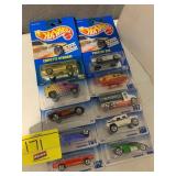 10 1990S HOT WHEELS CARS ON CARDS