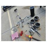 VISE, HEDGE TRIMMER, CRAFTSMAN AIR STAPLER,