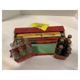 MINI GLASS ANTIQUE COKE BOTTLES IN PAPER CASES,