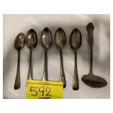 6 SILVERPLATE SPOONS
