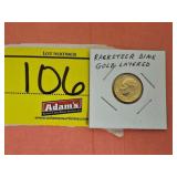 2001 RACKETEER DIME GOLD LAYERED