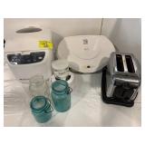 BALL JARS, KITCHEN GADGETS, TOASTER, ETC