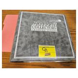 BINDER FULL OF BASEBALL CARDS.