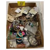 FLAT OF COSTUME JEWELRY OF ALL KINDS