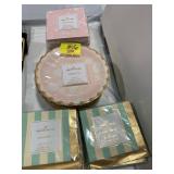 HALLMARK PINK PLATES & MATCHING NAPKINS, 2 PACKS
